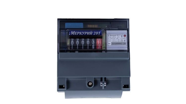 Счетчик 1Ф Меркурий 201.6 10-80А 220В DIN