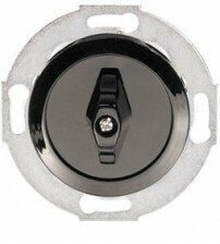Переключатель поворотный (сх.6) 10 A. 250 B (черн.) LK Vintage (12шт.) 1кор.=120шт.