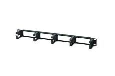 Кабельный организатор с металлическими кольцами 19" 1U, Hiperline