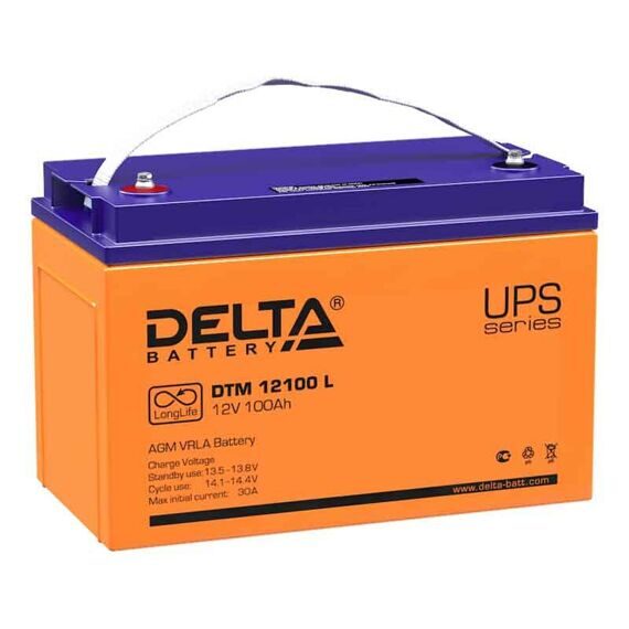 Аккумуляторная батарея Delta DTM 12100 L Аккумуляторная батарея Delta DTM 12100 L